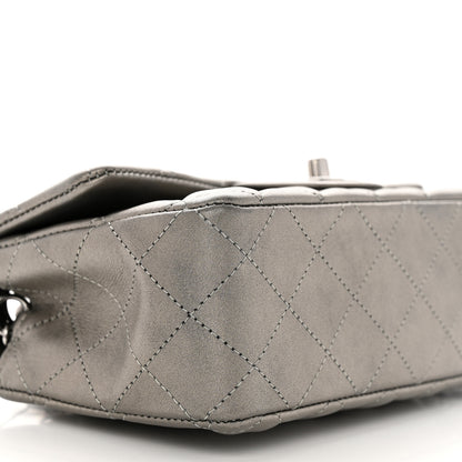 Chanel Metallic Calfskin Quilted Mini Rectangular Flap Ruthenium 9 of 10