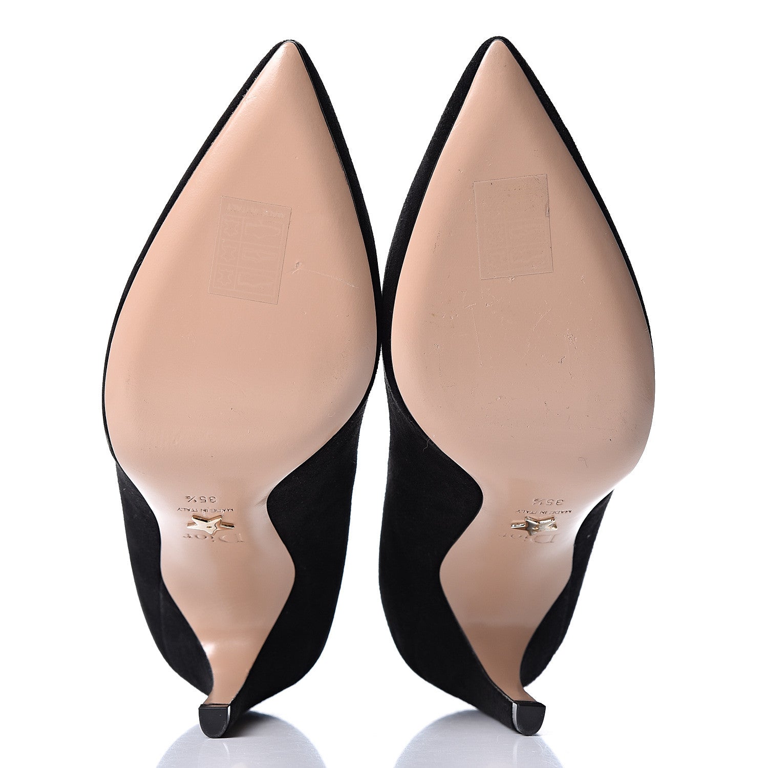 Christian Dior Suede Pumps 35.5 Black 6 of 11