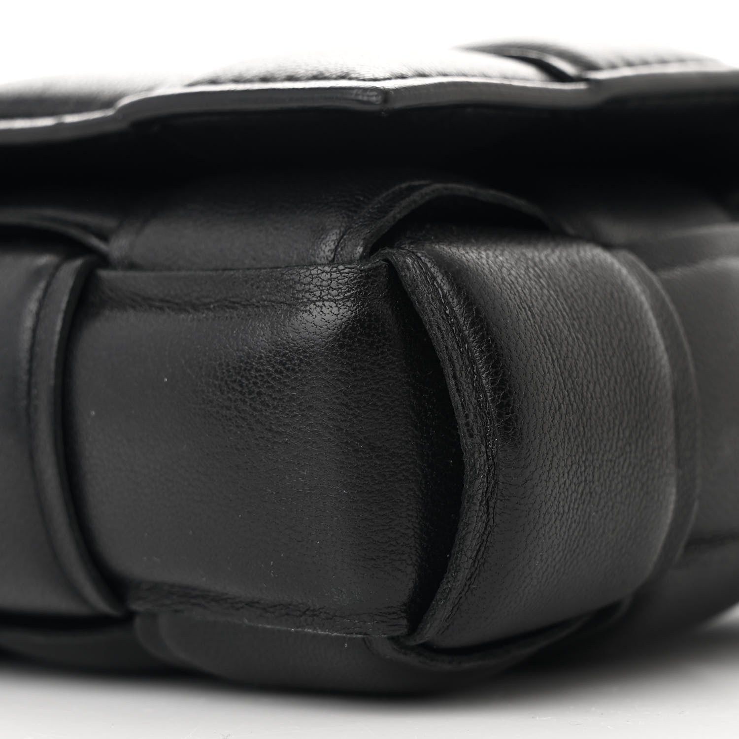 Bottega Veneta Nappa Maxi Intreccio Small Padded Cassette Crossbody Bag Black 9 of 10