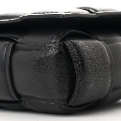Bottega Veneta Nappa Maxi Intreccio Small Padded Cassette Crossbody Bag Black 9 of 10