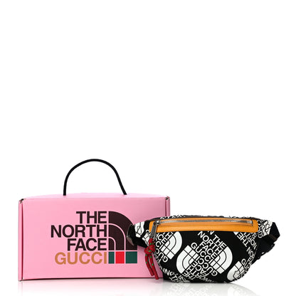 Gucci X THE NORTH FACE Econyl Nylon Belt Bag Black Ivory Crop 11 of 11