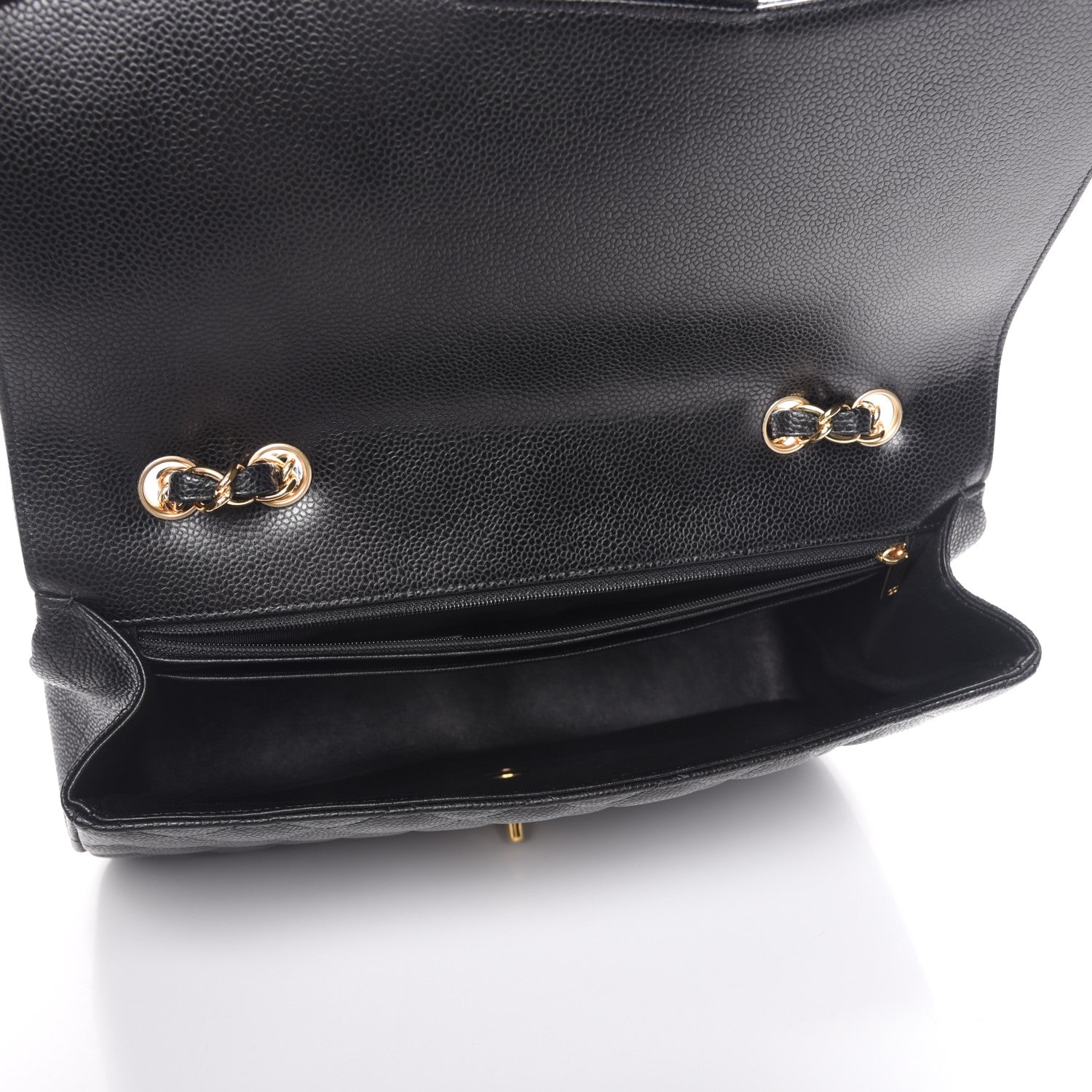 Chanel Caviar Quilted Jumbo Single Flap Black 5 of 8