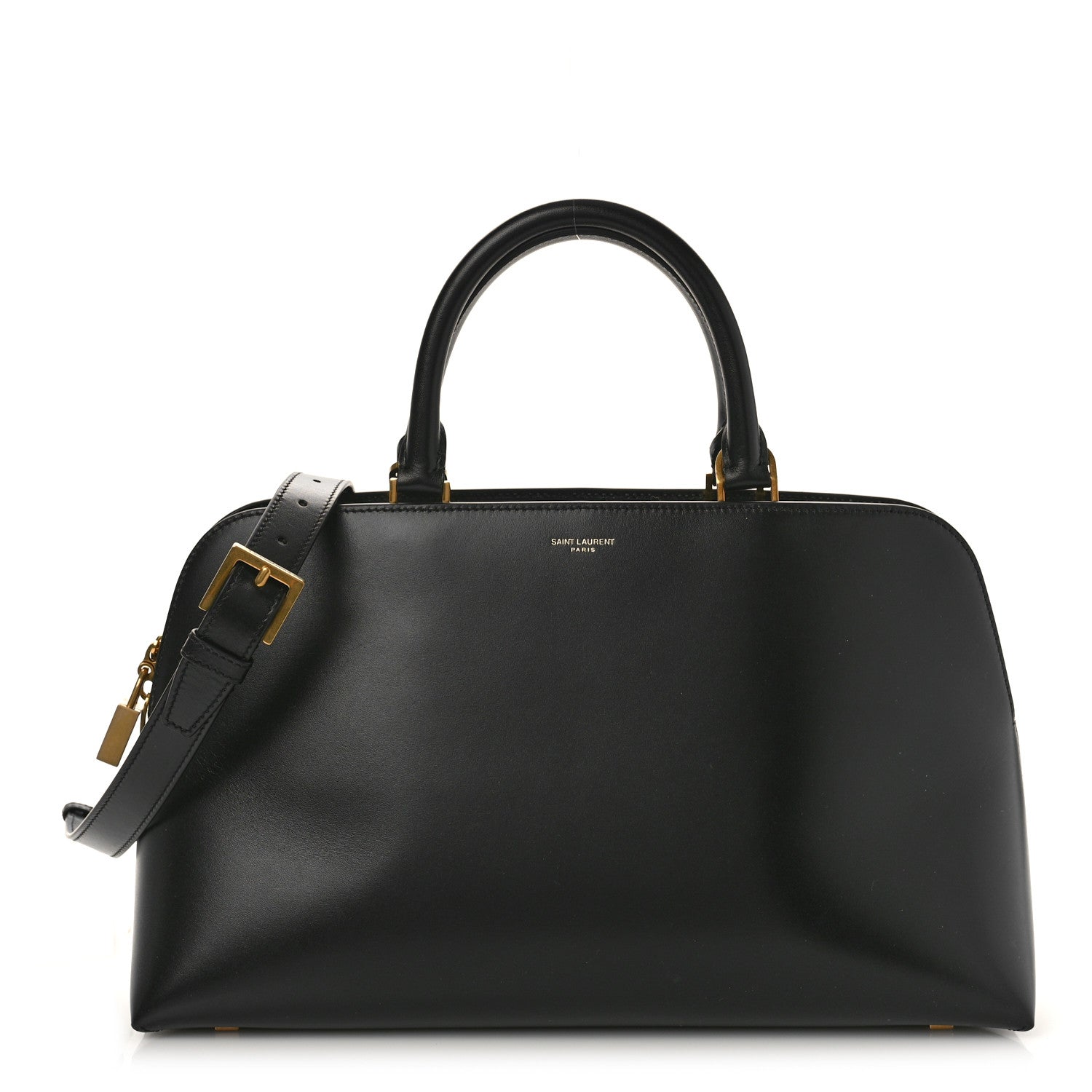 Saint Laurent Calfskin Sac De Jour Duffle Top Handle Black 1 of 8