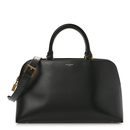 Saint Laurent Calfskin Sac De Jour Duffle Top Handle Black 1 of 8