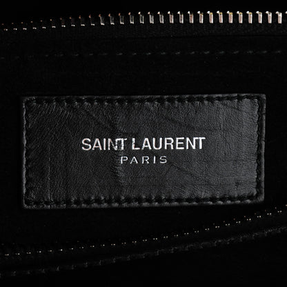 Saint Laurent Calfskin Studded Classic Duffle 6 Black 6 of 8