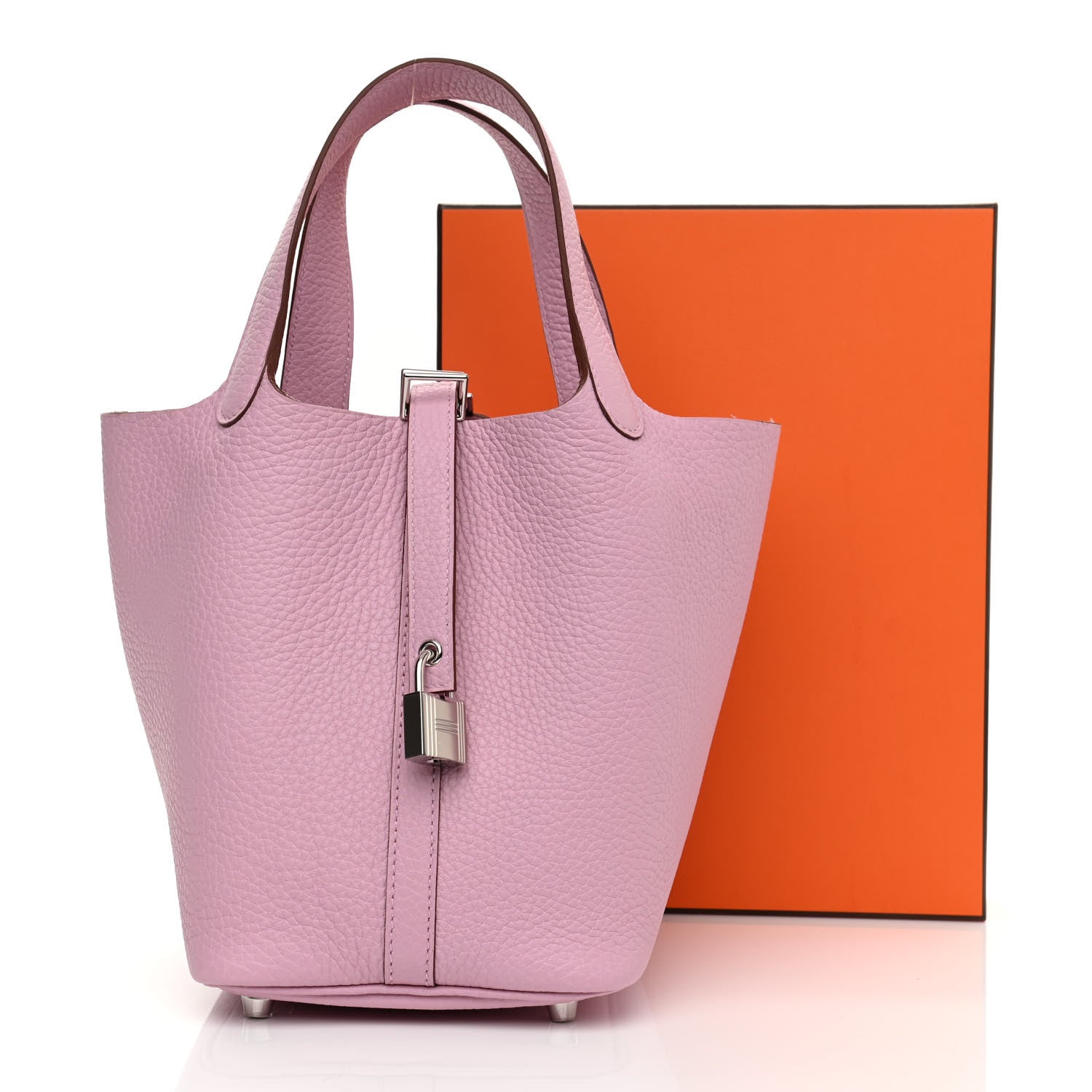 Hermes Taurillon Clemence Picotin Lock 18 PM Mauve Sylvestre 11 of 11