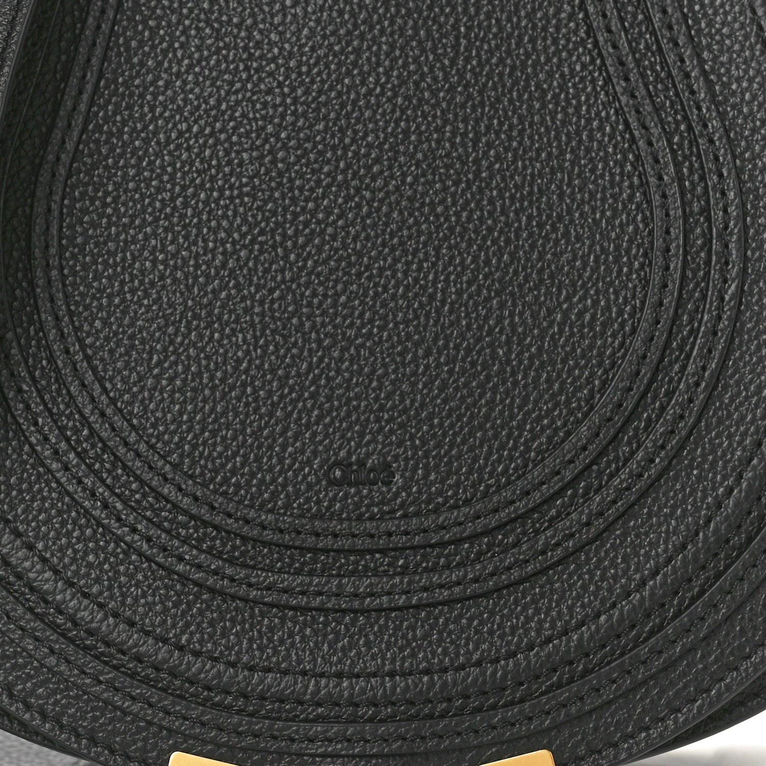 Chloe Calfskin Medium Marcie Round Crossbody Bag Black 8 of 11