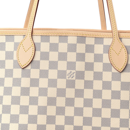 Louis Vuitton Damier Azur Neo Neverfull MM Rose Ballerine 10 of 10