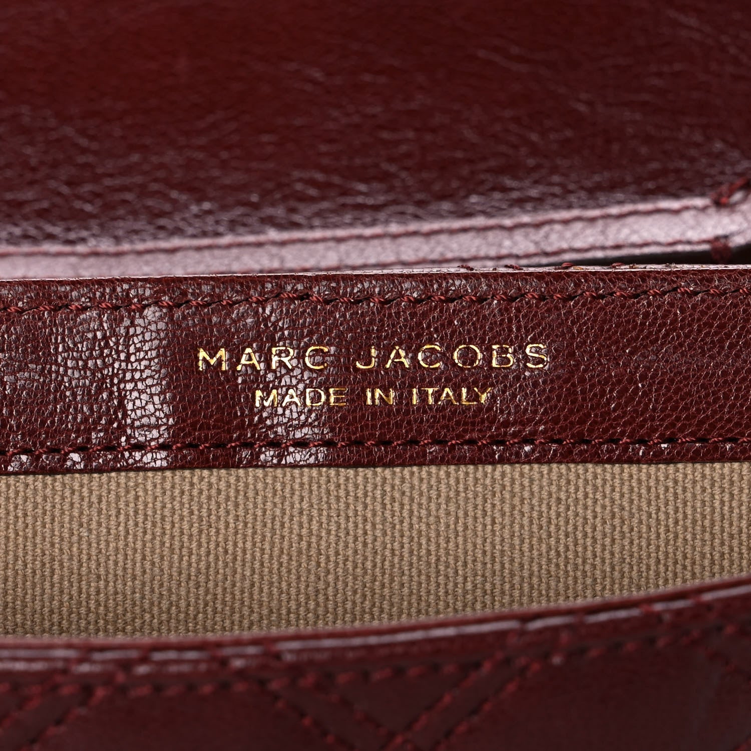 Marc Jacobs Lacquered Lambskin Baroque The Medium Single Flap Bordeaux 6 of 11