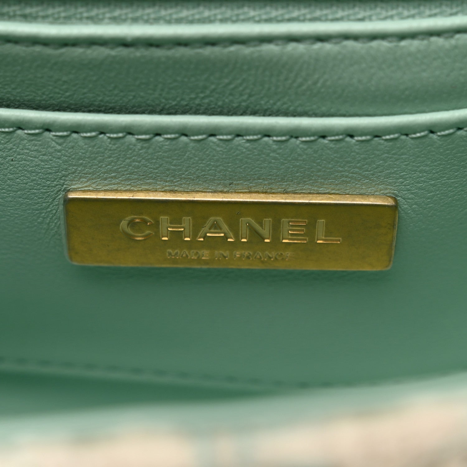 Chanel Tweed Handle Crush Top Handle Flap Bag Light Blue Ecru 7 of 10