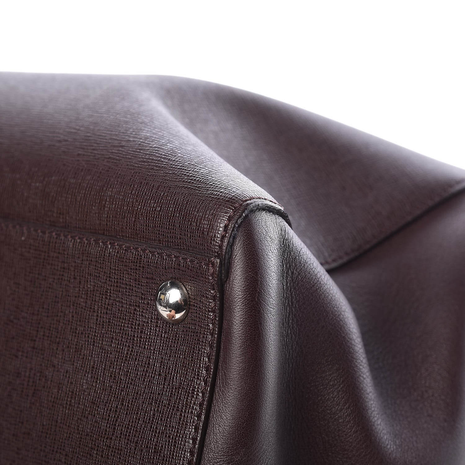 Fendi Vitello Elite Regular 2Jours Tote Caffe Noir 20 of 22