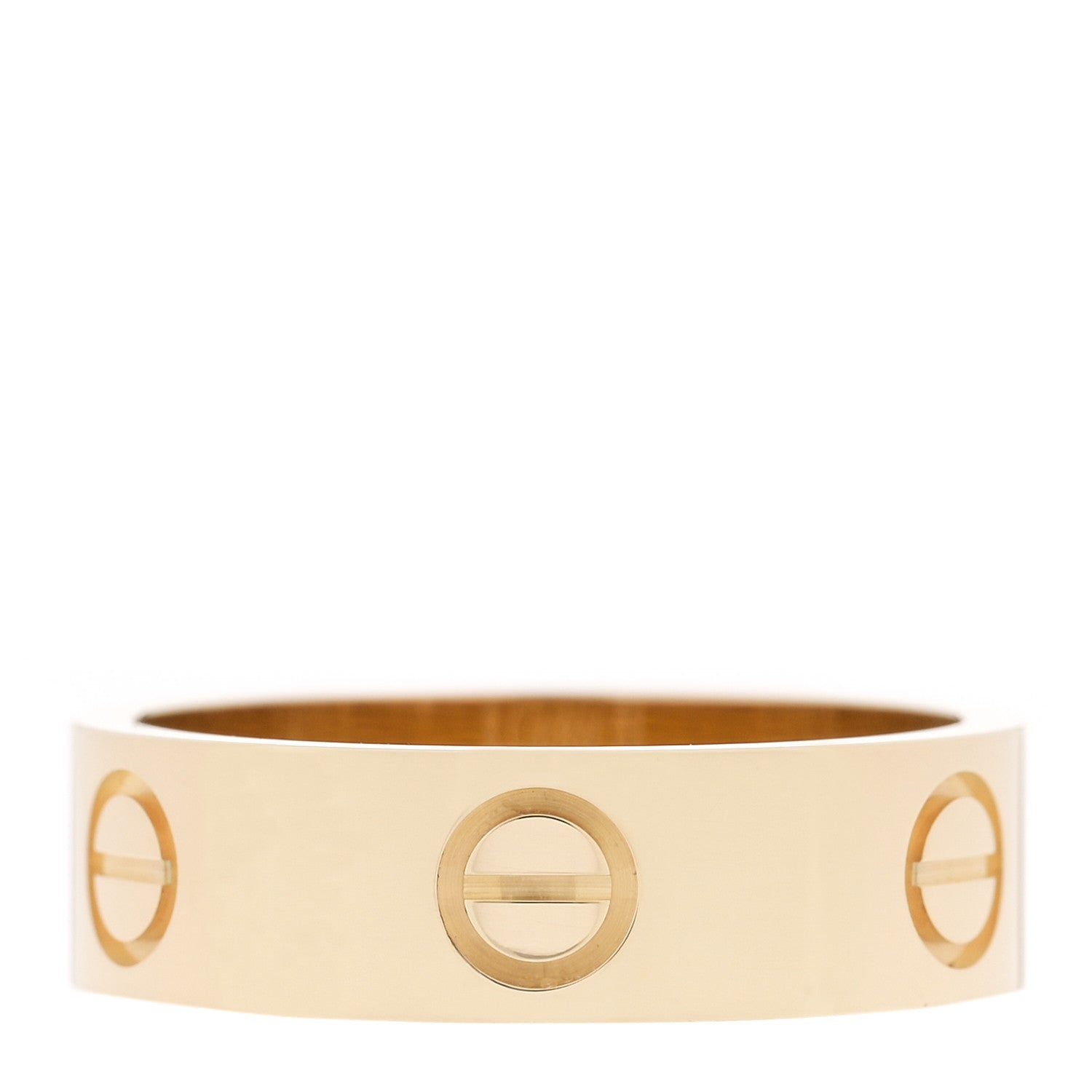 Cartier 18K Yellow Gold 5.5mm LOVE Ring 53 6.5 3 of 6