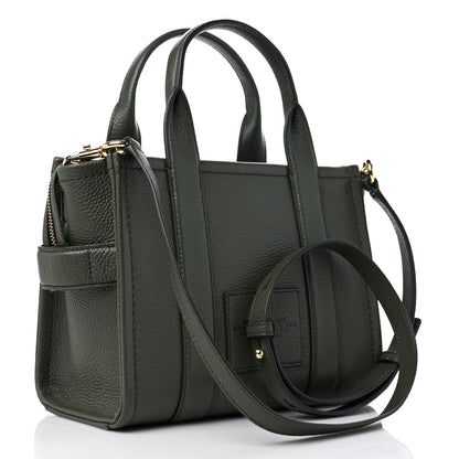 Marc Jacobs Grained Calfskin Small The Tote Bag Bronze Green 3 of 13