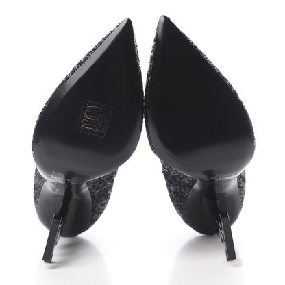 Saint Laurent Glitter Opyum 100 Pumps 35 Black 5 of 8