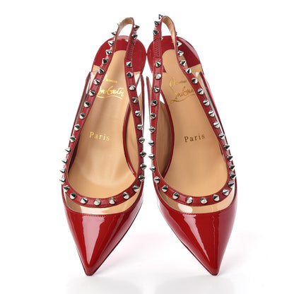 Christian Louboutin Patent PVC Kid Brigadine 70 Pumps 37 Loubi Silver 5 of 10