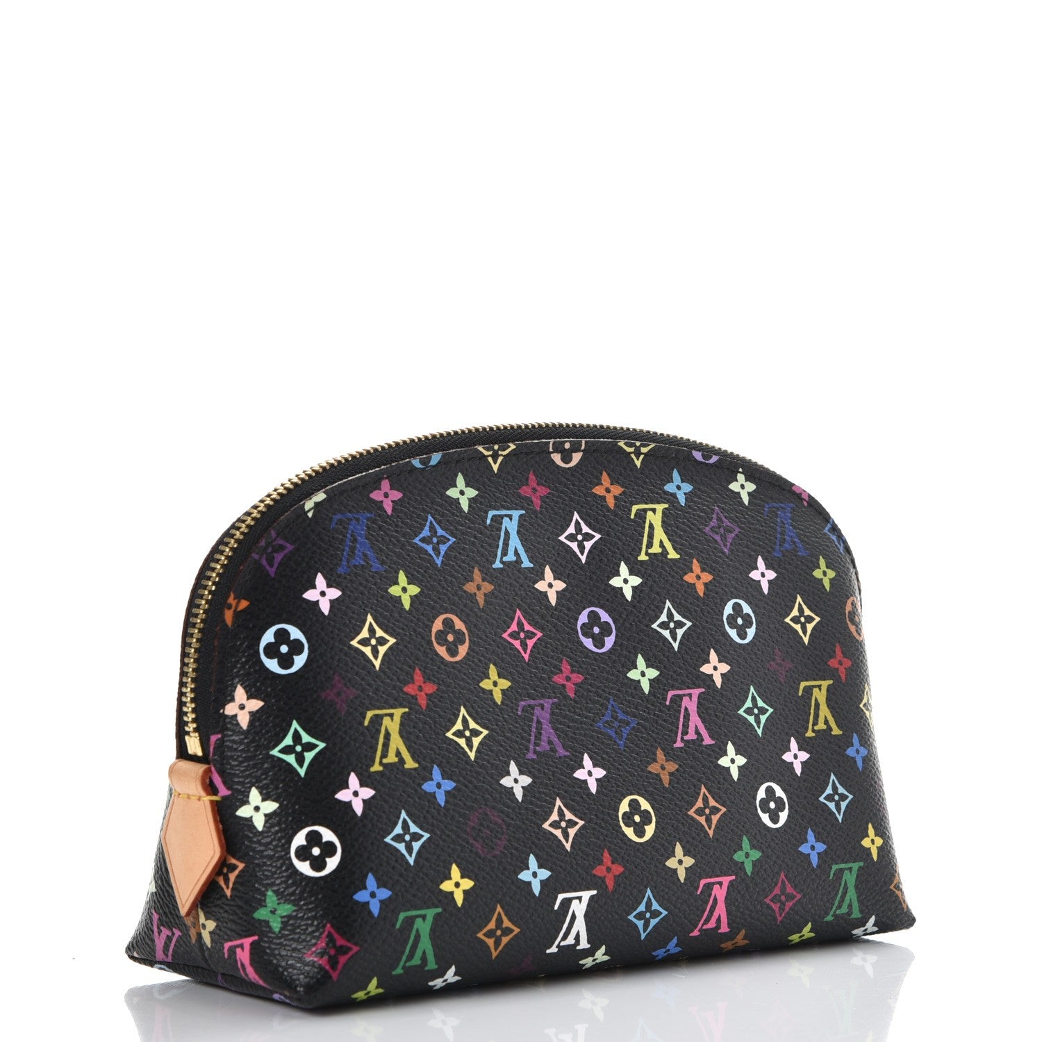 Louis Vuitton Monogram Multicolor Cosmetic Pouch Black Grenade 3 of 8