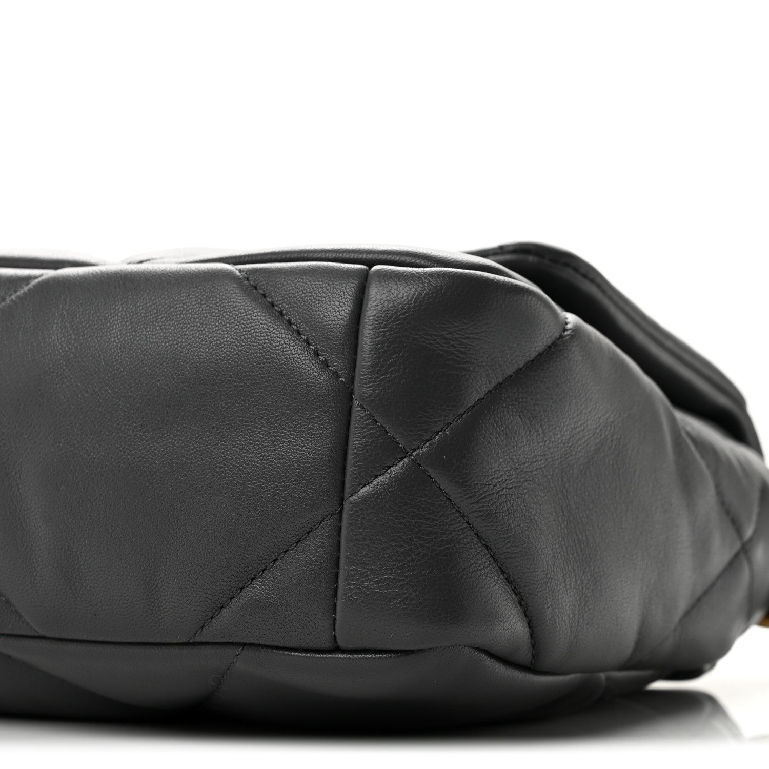 Chanel Lambskin Quilted Medium Chanel 19 Flap Dark Grey 10 of 10