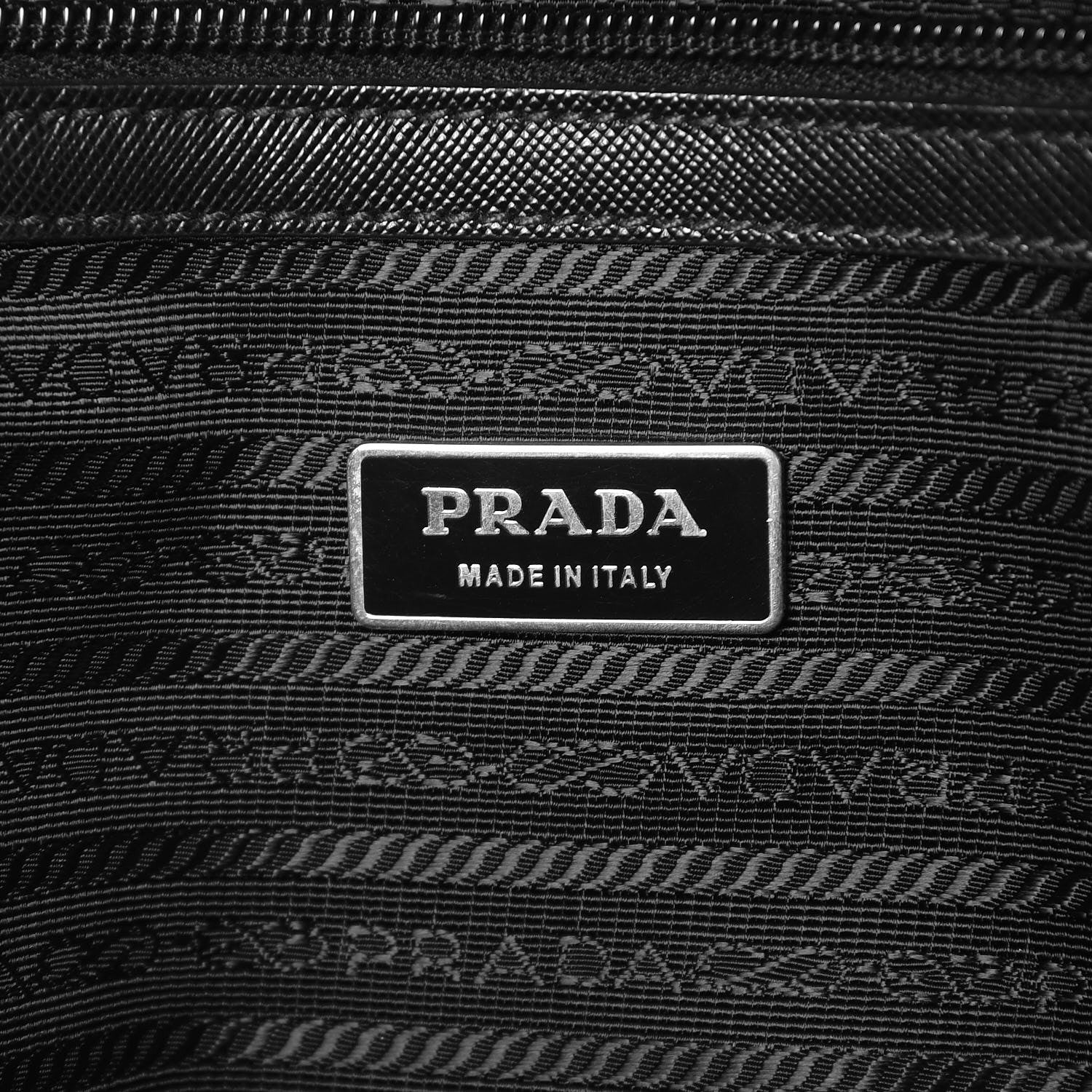 Prada Tessuto Nylon Saffiano Briefcase Nero Black 6 of 8
