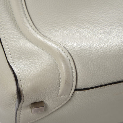 Celine Drummed Calfskin Mini Luggage Lune 13 of 15