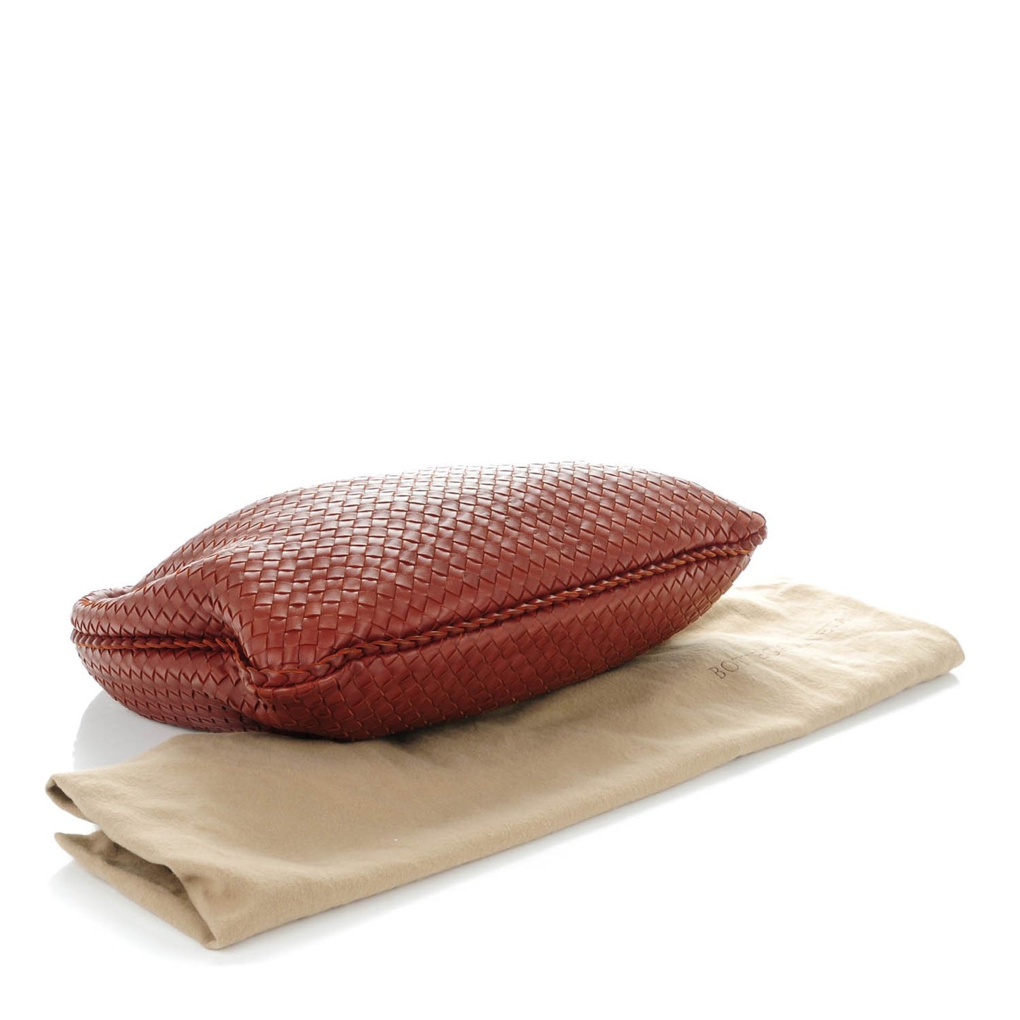 Nappa Intrecciato Large Veneta Hobo Brique