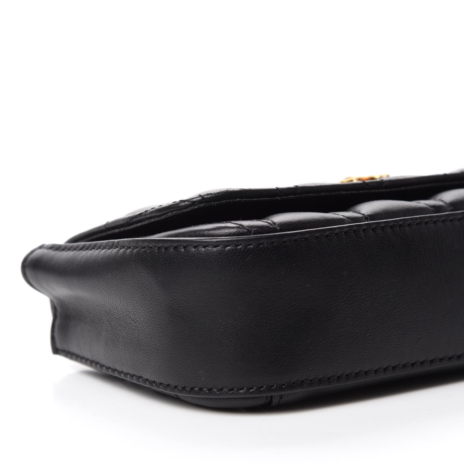 Versace Nappa Quilted Virtus Evening Bag Black 6 of 11