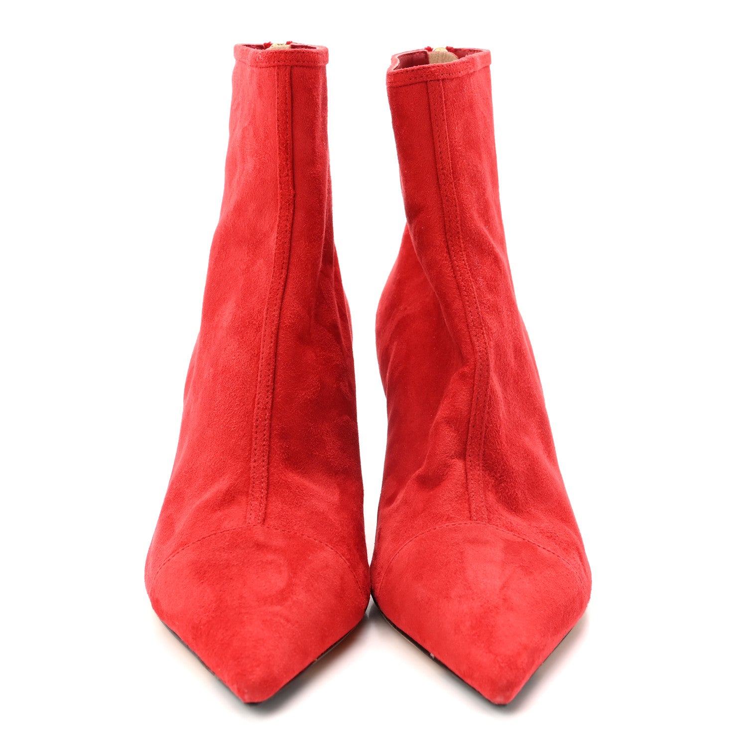 Jimmy Choo Suede Kix Boots 38 Red 3 of 8