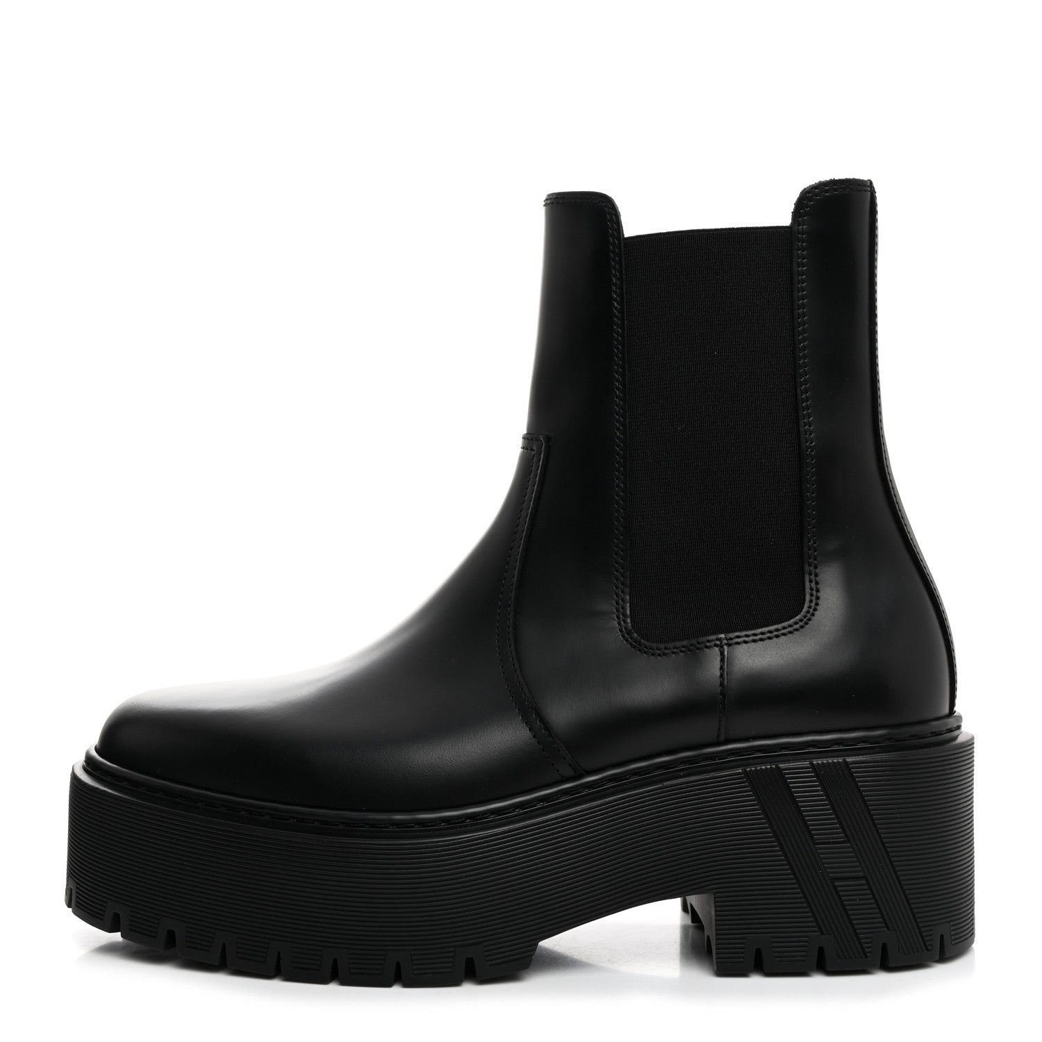 Hermes Calfskin Harrow Ankle Boots 37.5 Black 1 of 9