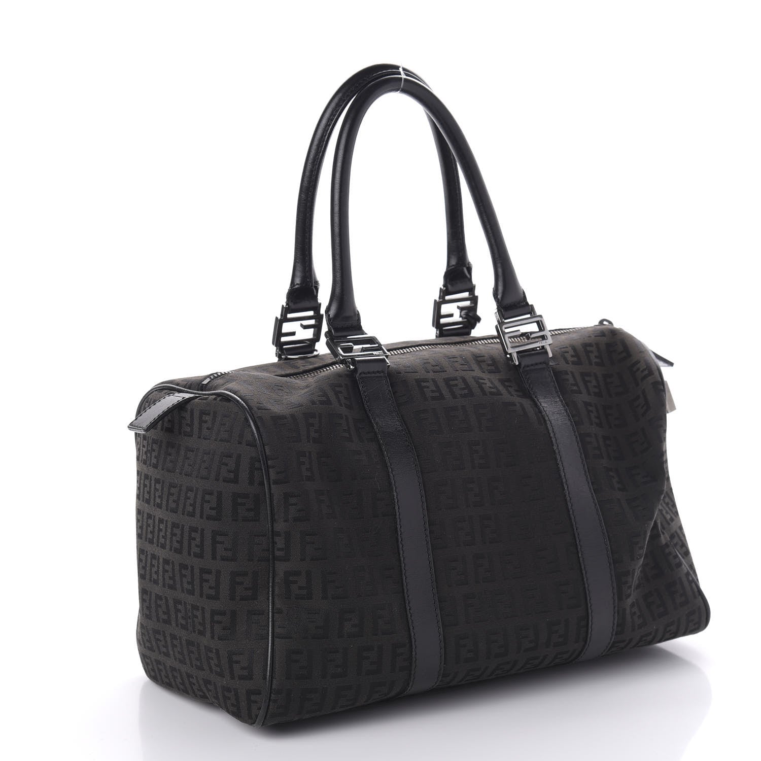 Fendi Zucchino Vitello Boston Black 3 of 12