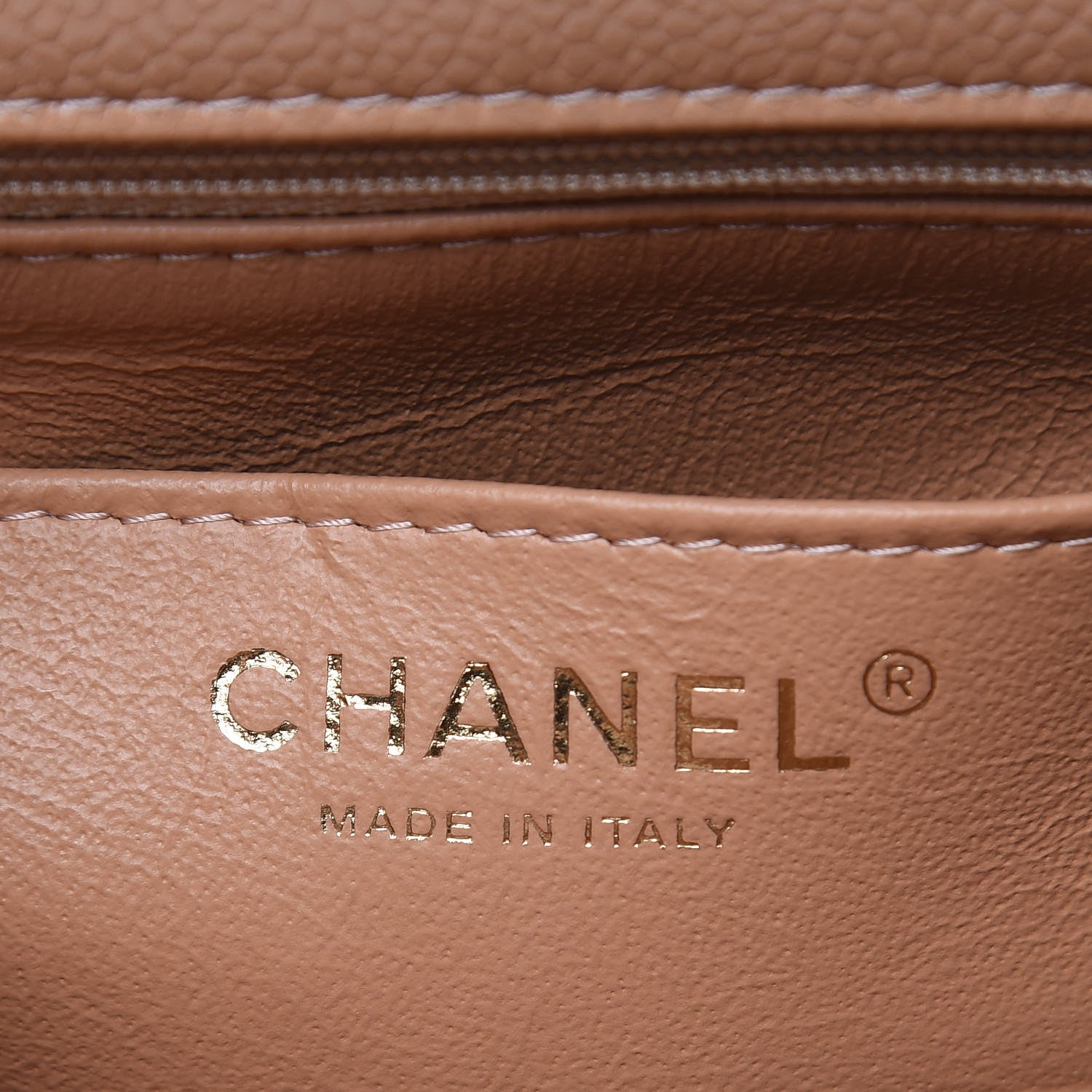 Chanel Caviar Quilted Mini Square Flap Beige 6 of 10