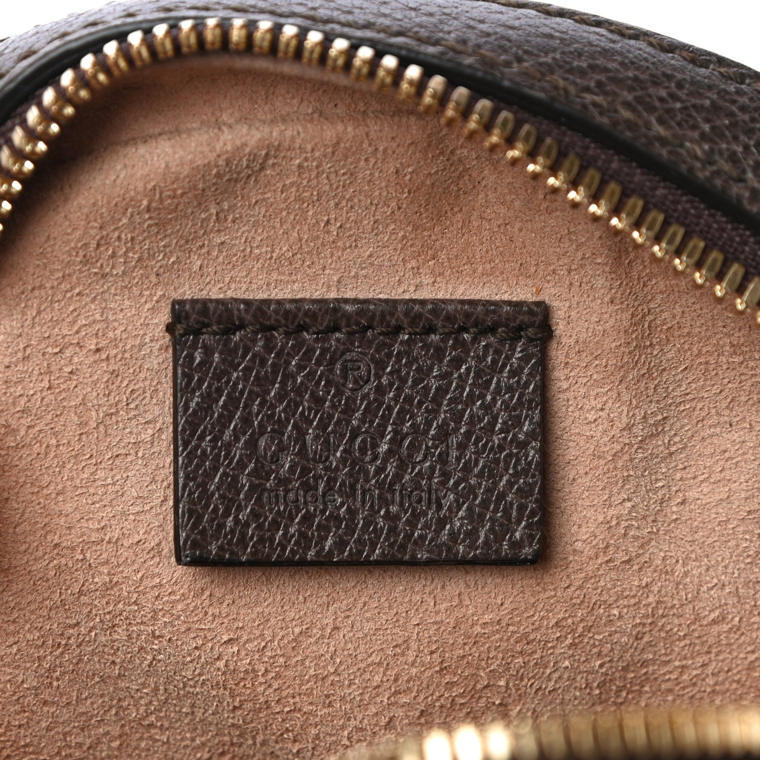 Gucci GG Supreme Monogram Web Mini Ophidia Round Shoulder Bag Brown 6 of 12