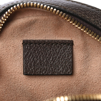 Gucci GG Supreme Monogram Web Mini Ophidia Round Shoulder Bag Brown 6 of 12