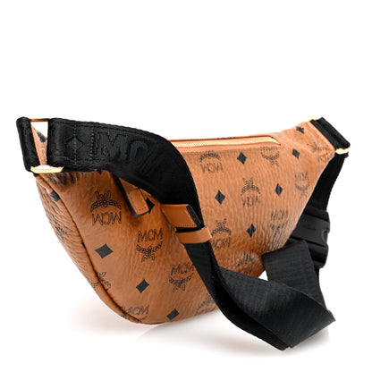 MCM Visetos Medium Fusten Belt Bag Cognac 3 of 9