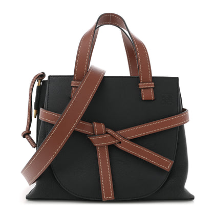 Loewe Calfskin Small Gate Tote Pecan Black 1 of 10
