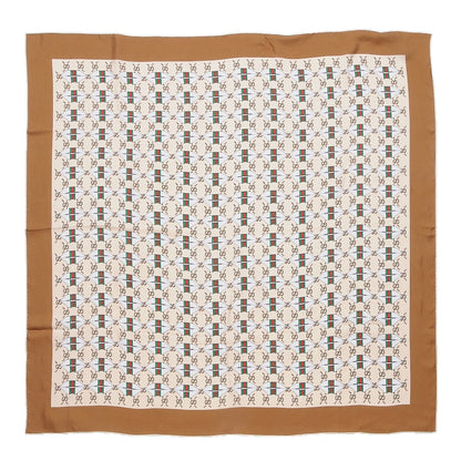Gucci Silk GG Web Kisses Square Scarf 1 of 5