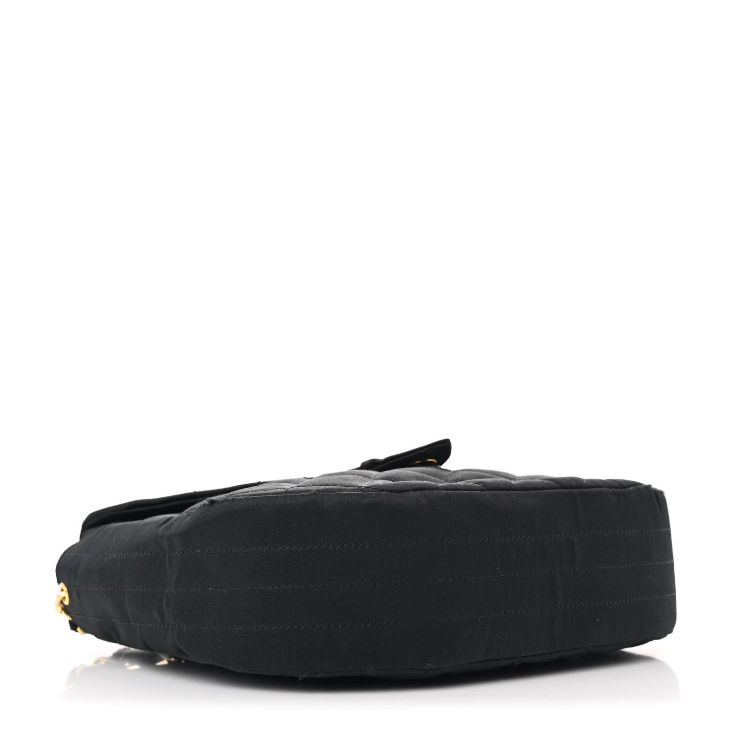 Chanel Satin Quilted Half Moon Flap Black 4 of 14