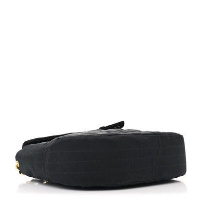 Chanel Satin Quilted Half Moon Flap Black 4 of 14