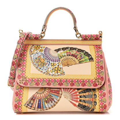 Dolce & Gabbana Dauphine Foulard Print Medium Miss Sicily Satchel Multicolor 1 of 8
