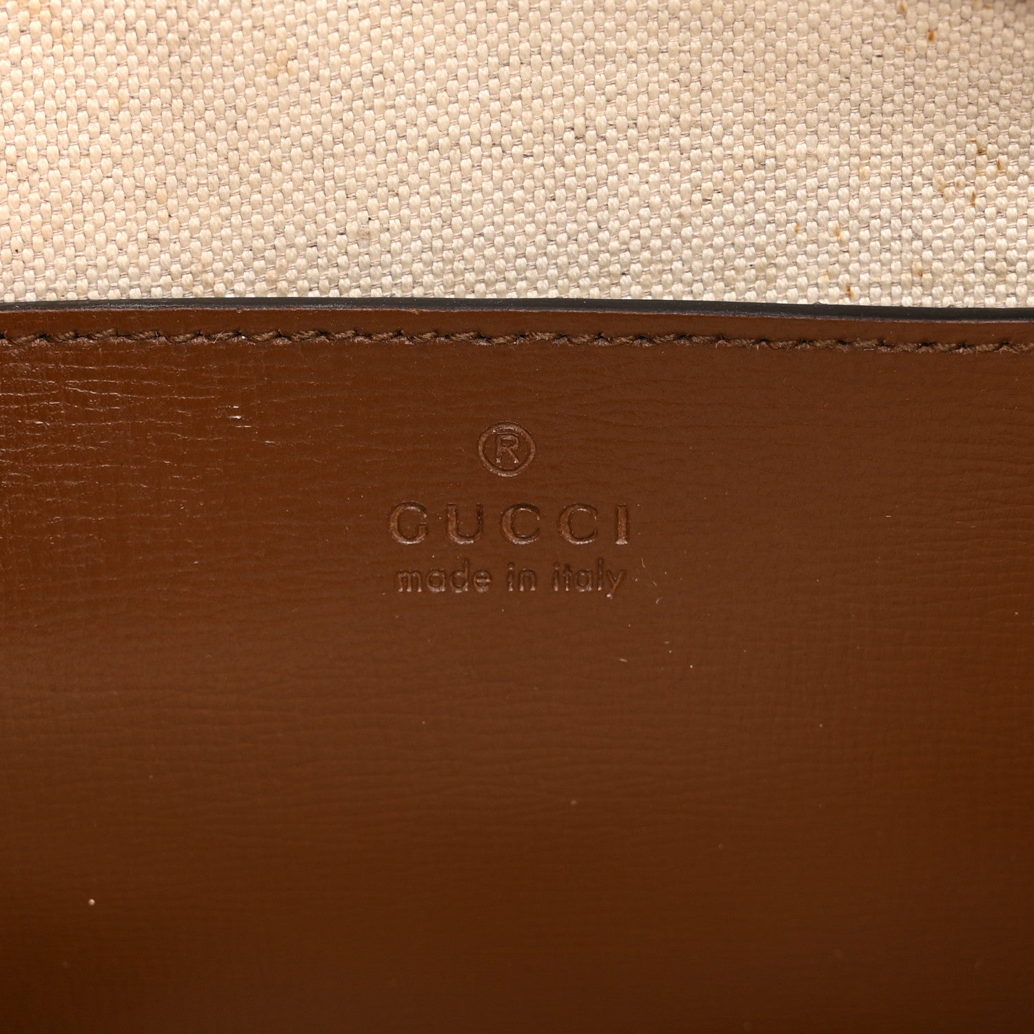 Gucci GG Supreme Monogram Azalea Calfskin Retro Interlocking G Flat Messenger Bag Beige Ebony Brown Sugar 6 of 11