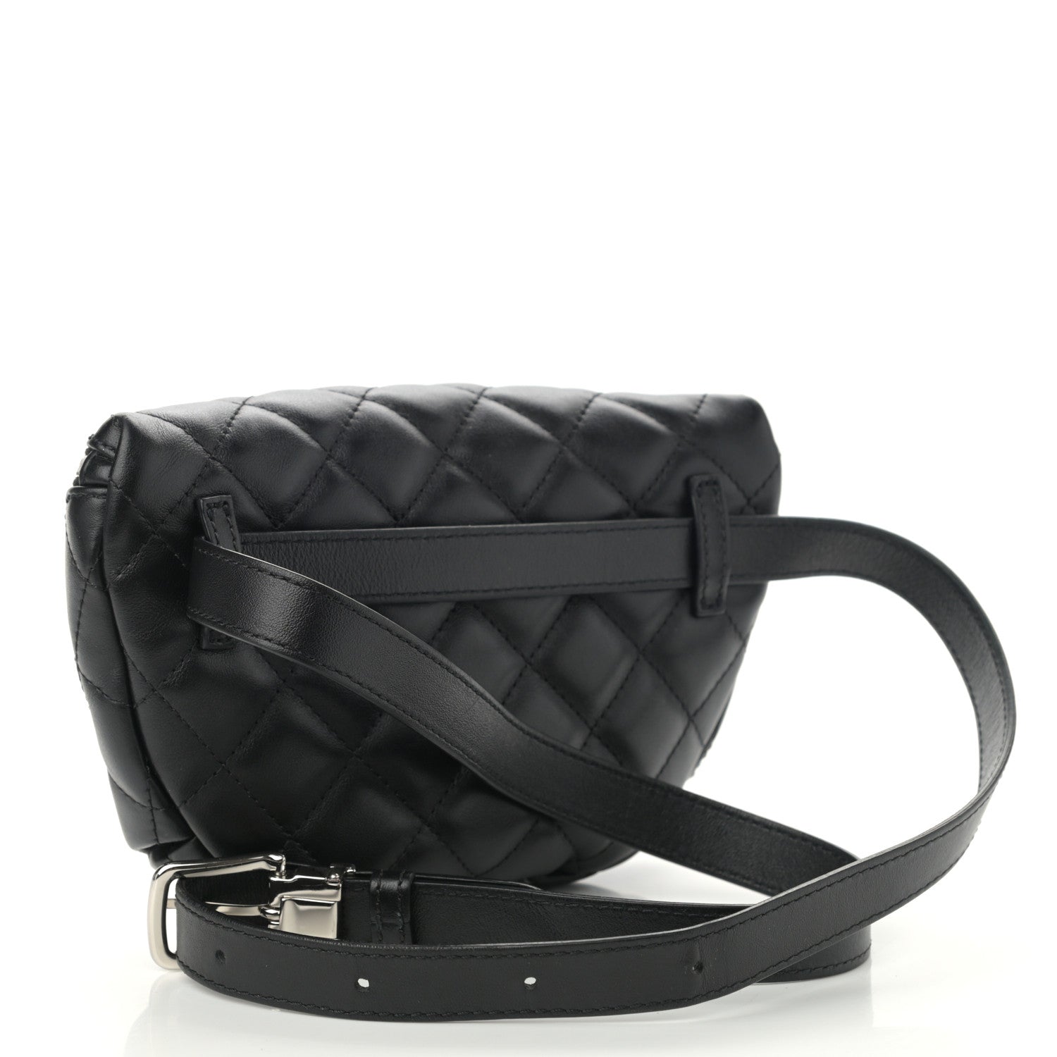 Chanel Lambskin Quilted Waist Belt Bag Black 3 of 11