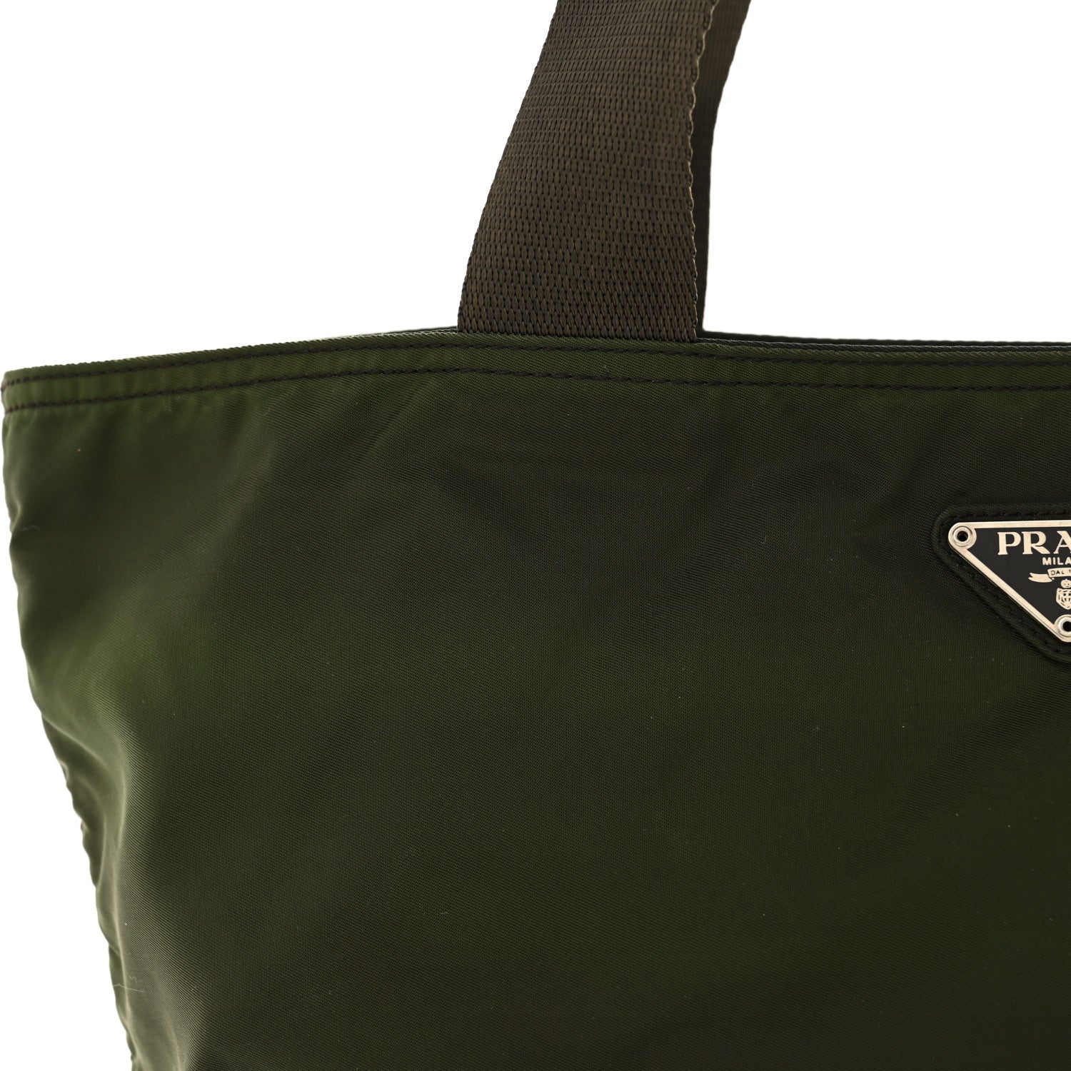 Prada Nylon Zip Tote Bag Mimetico 11 of 14