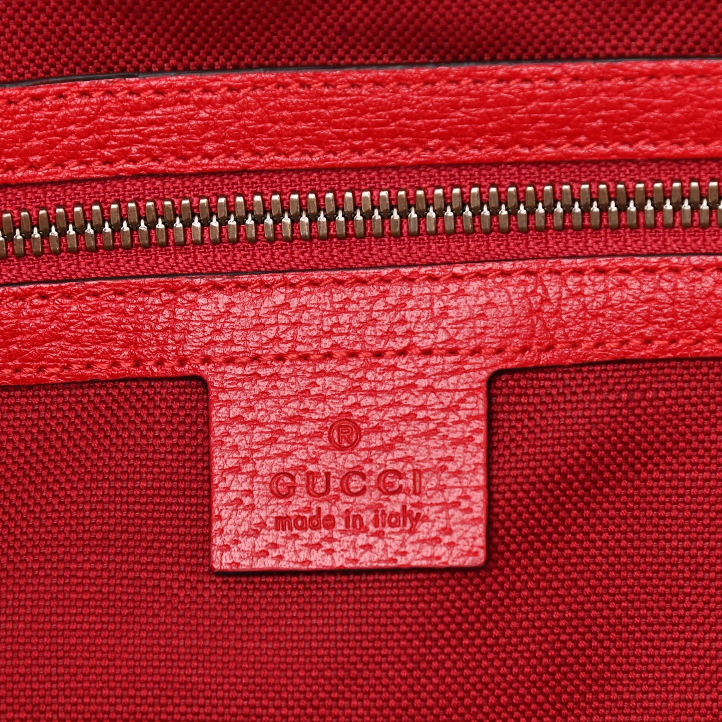 Canvas Calfskin Sylvie Stripe Logo Mens Tote Red White Blue