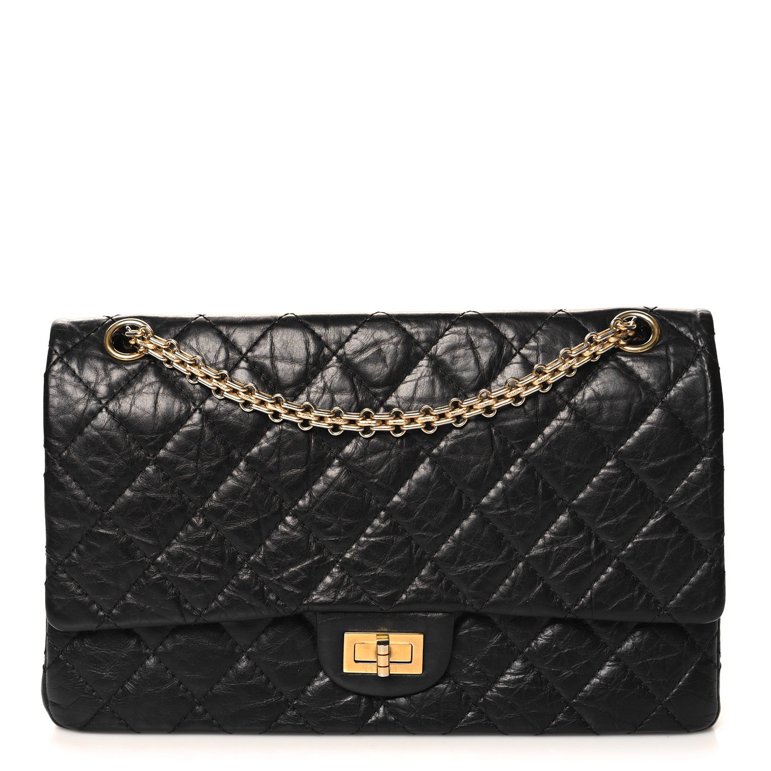 Chanel Aged Calfskin Quilted 2.55 Reissue 226 Flap Black 1 of 11