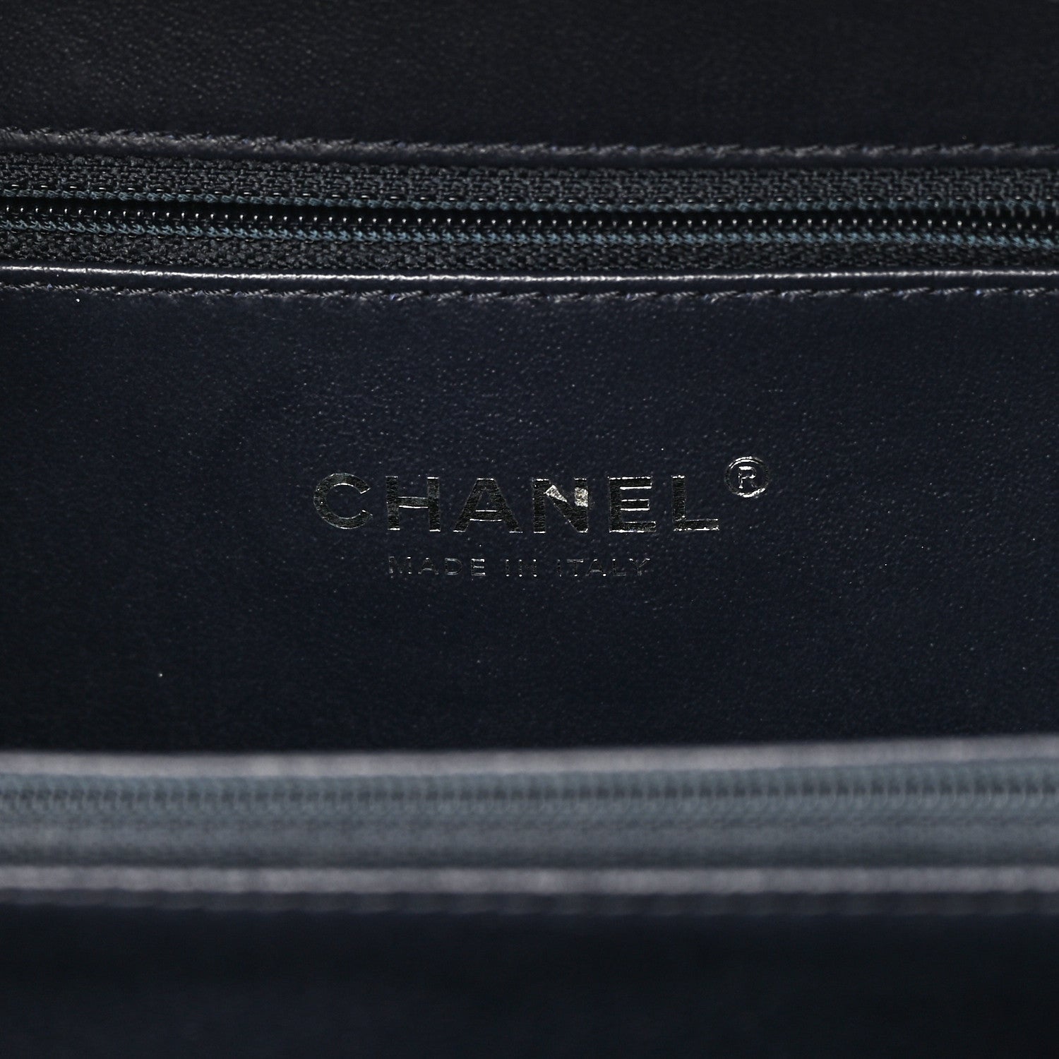 Chanel Iridescent Caviar Quilted Medium CC Filigree Vanity Case Dark Turquoise 6 of 10