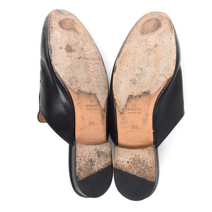 Gucci Calfskin Womens Princetown Slippers 39.5 Black 7 of 10