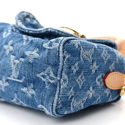 Louis Vuitton Monogram Denim Nano Speedy Blue 11 of 12