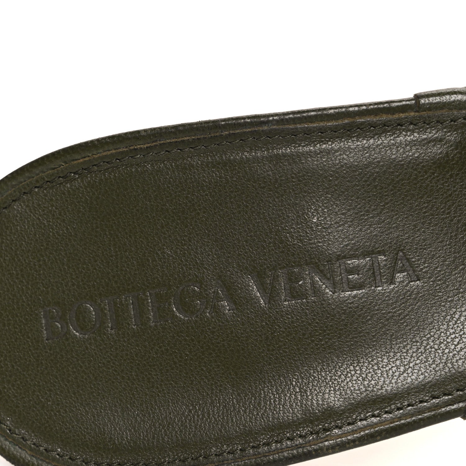 Bottega Veneta Nappa Quilted Rubber Lido Mule Sandals 39 Khaki 9 of 11