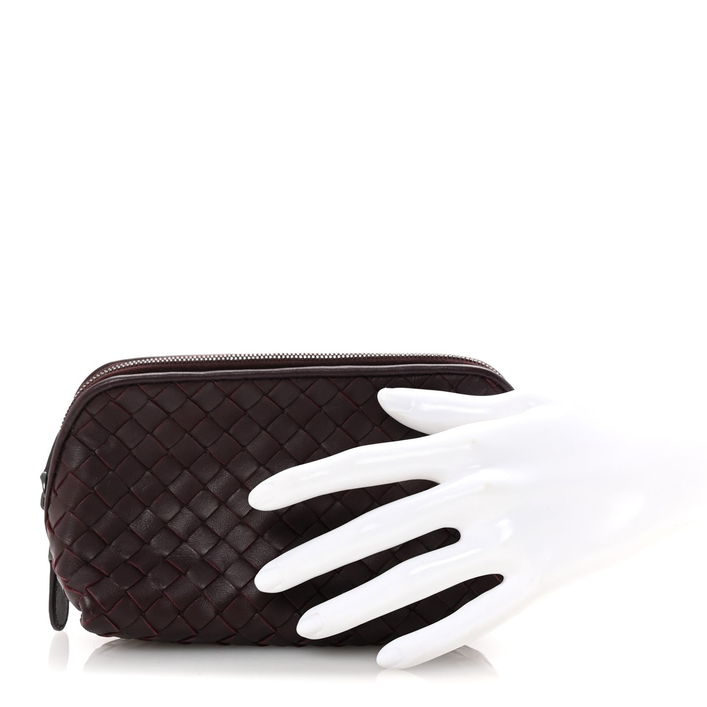 Nappa Intrecciato Cosmetic Case Barolo