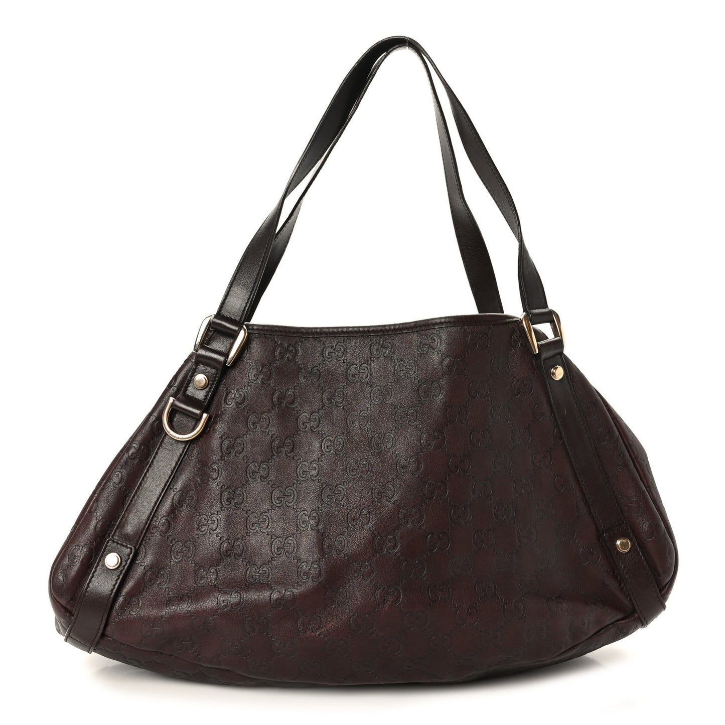 Guccissima Medium Abbey Shoulder Bag Chocolate