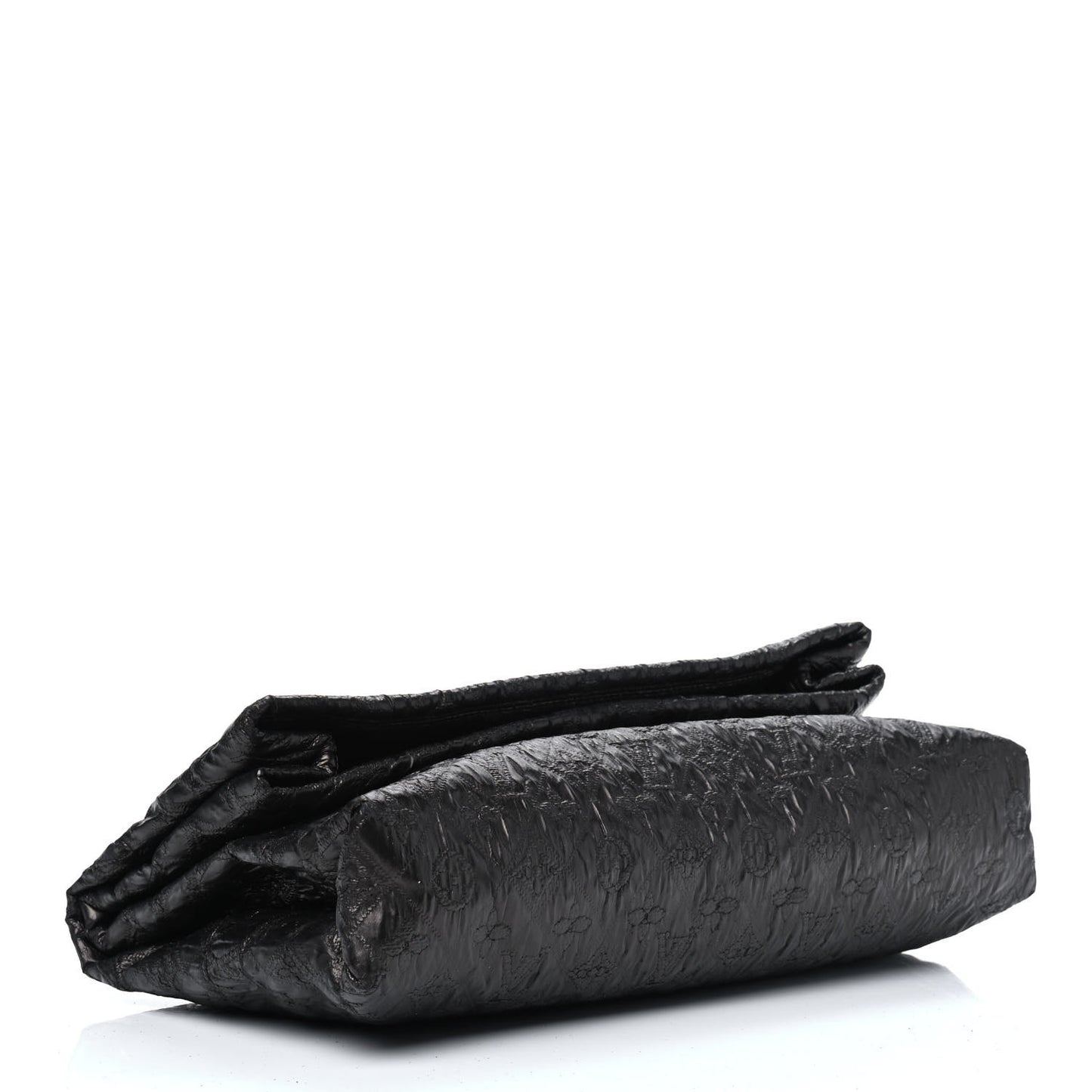 Jacquard Quilted Monogram Limelight Clutch GM Black