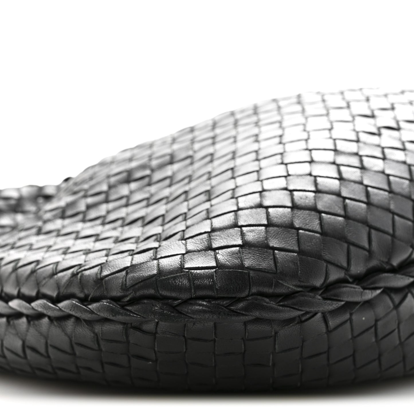 Nappa Intrecciato Medium Veneta Hobo Black
